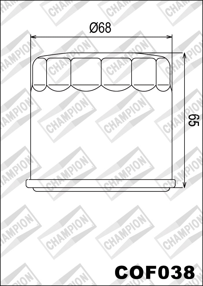COF038 Oil Filter (replaces HF138)
