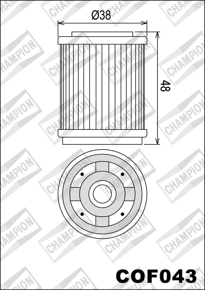 COF043 Oil Filter (replaces HF143)