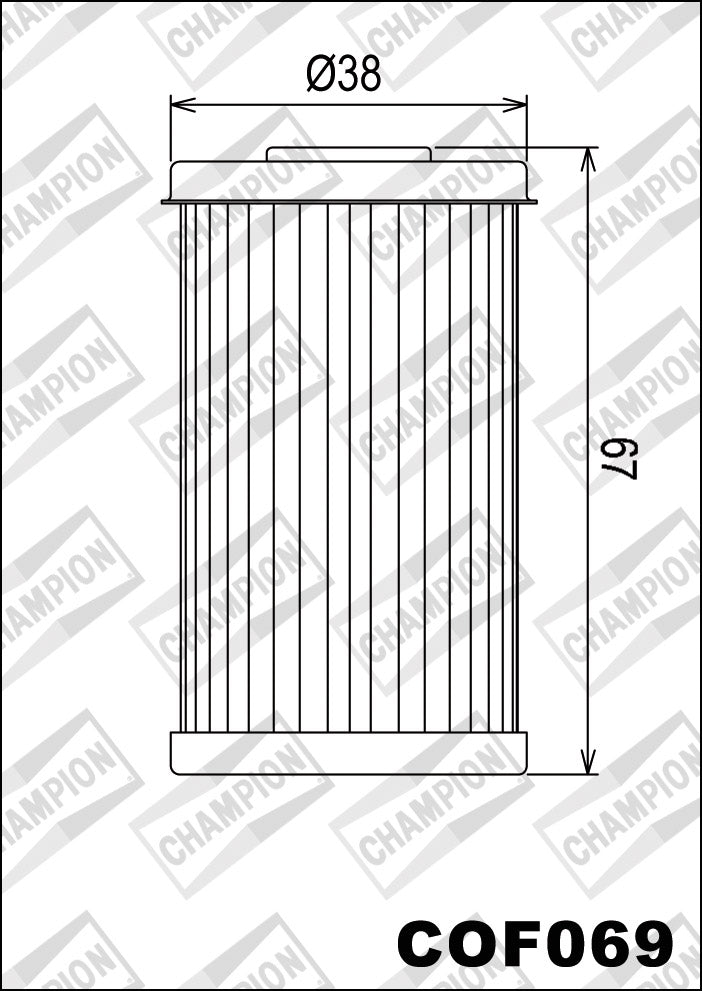COF069 Oil Filter (replaces HF169)