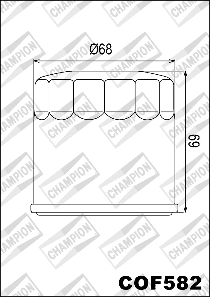 COF582 Oil Filter (replaces HF682)